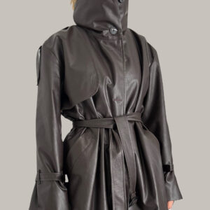 ترنچ کت چرم